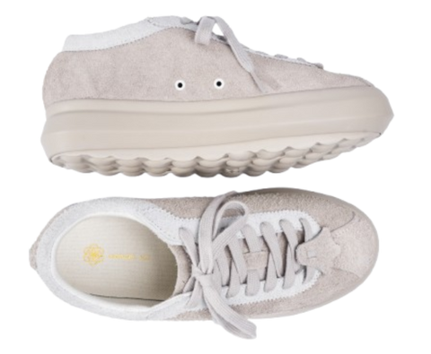  through premium suede, natural tones, and a timeless gum sole.